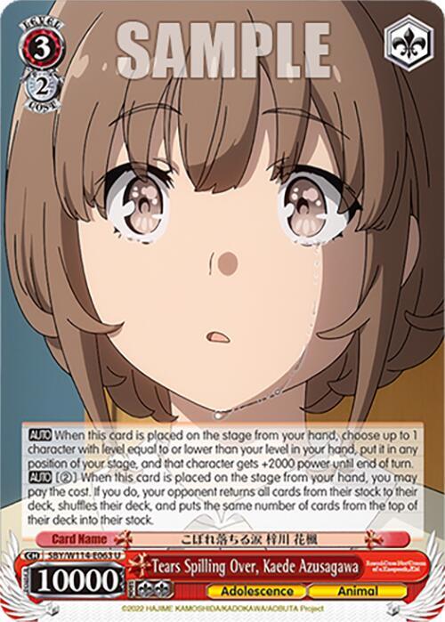 Tears Spilling Over, Kaede Azusagawa - [Rascal Does Not Dream Series] | Gear Gaming Fayetteville