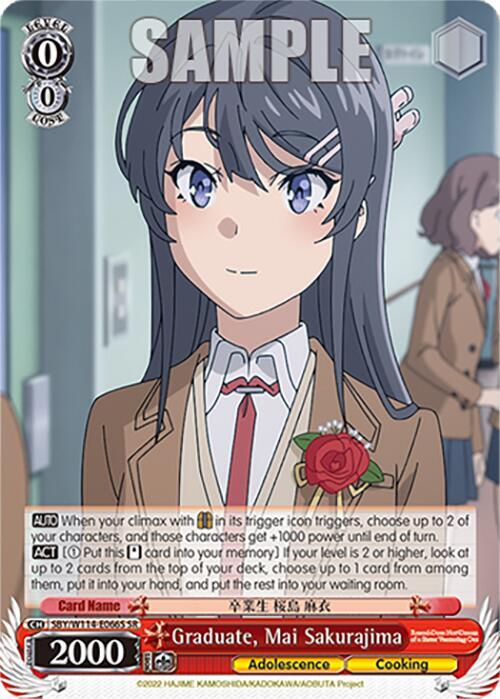 Graduate, Mai Sakurajima (SR) - [Rascal Does Not Dream Series] | Gear Gaming Fayetteville
