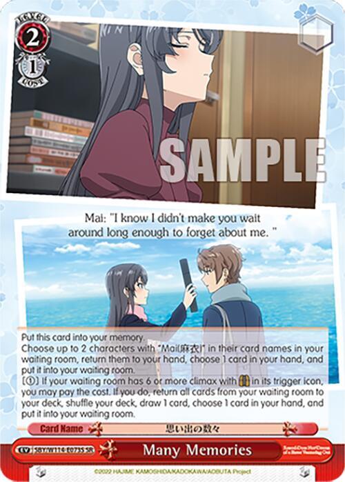 Many Memories (SR) - [Rascal Does Not Dream Series] | Gear Gaming Fayetteville