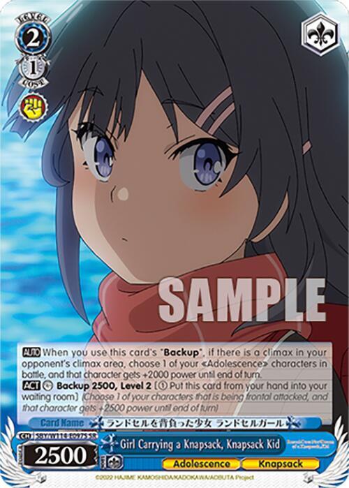 Girl Carrying a Knapsack, Knapsack Kid (SR) - [Rascal Does Not Dream Series] | Gear Gaming Fayetteville