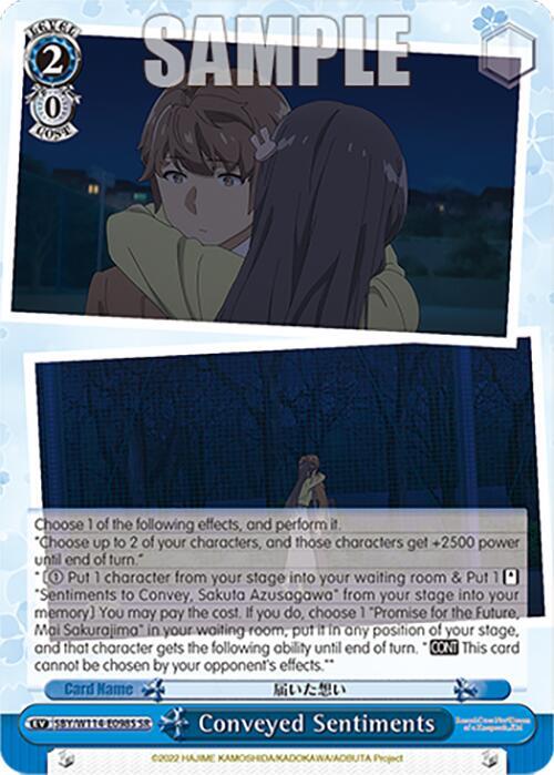 Conveyed Sentiments (SR) - [Rascal Does Not Dream Series] | Gear Gaming Fayetteville