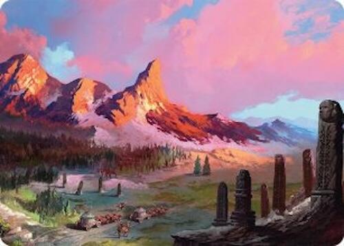 Rugged Highlands Art Card (29/54) [Tarkir: Dragonstorm Art Series] | Gear Gaming Fayetteville