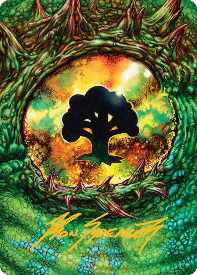 Forest Art Card (32/54) (Gold-Stamped Signature) [Tarkir: Dragonstorm Art Series] | Gear Gaming Fayetteville