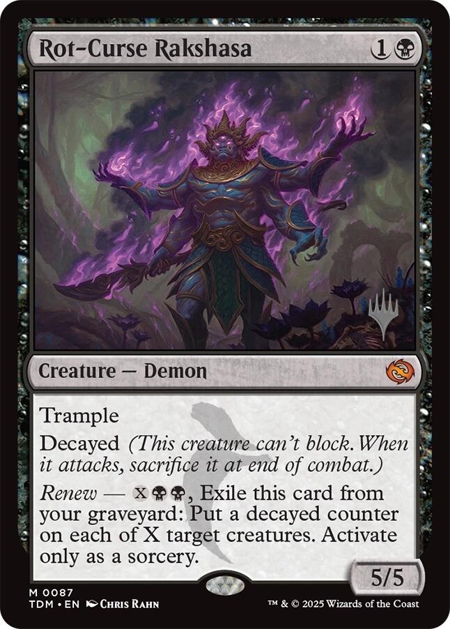 Rot-Curse Rakshasa [Tarkir: Dragonstorm Promos] | Gear Gaming Fayetteville