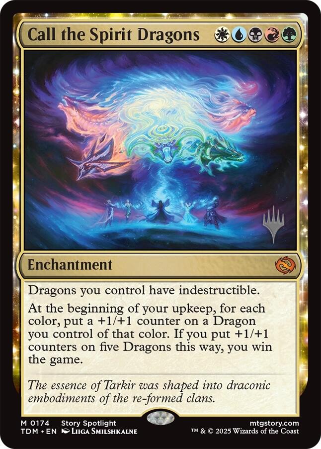 Call the Spirit Dragons [Tarkir: Dragonstorm Promos] | Gear Gaming Fayetteville