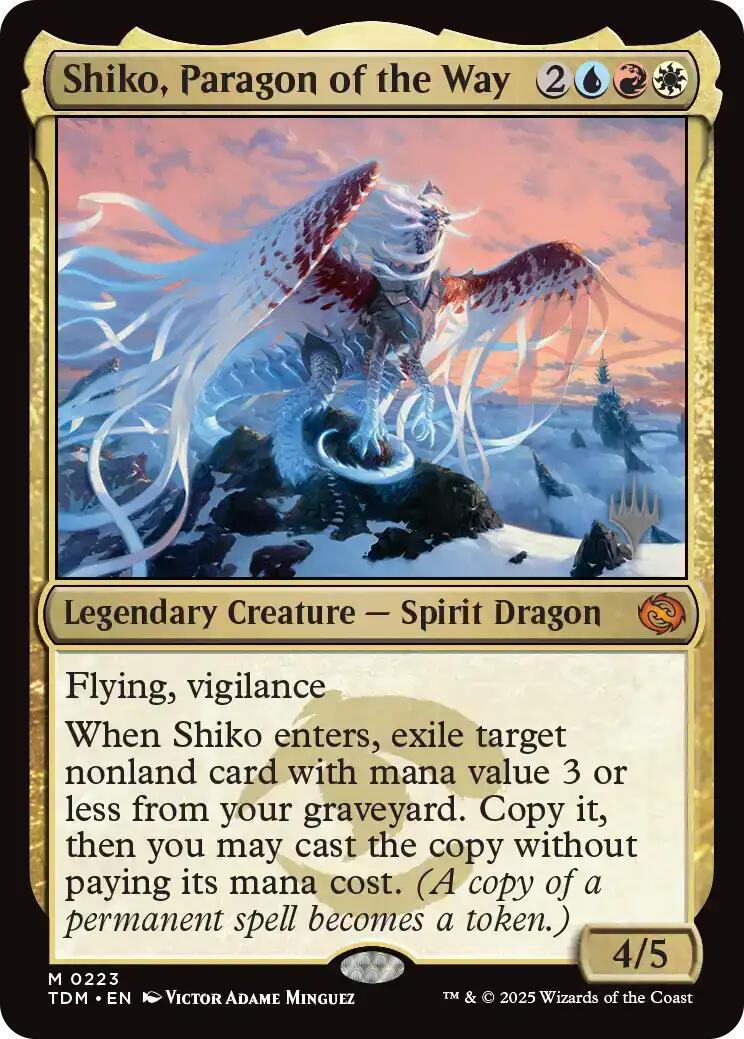 Shiko, Paragon of the Way [Tarkir: Dragonstorm Promos] | Gear Gaming Fayetteville