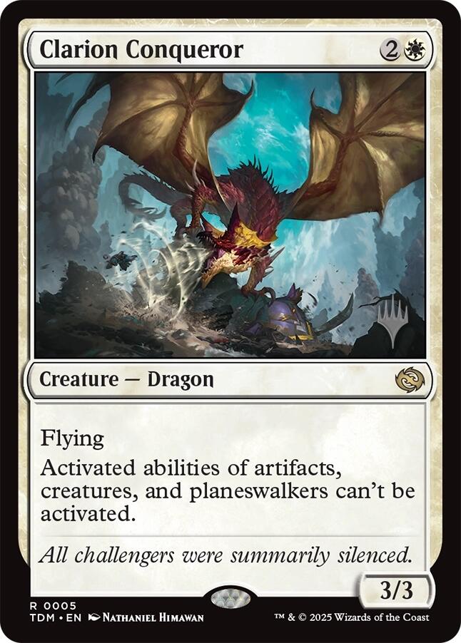 Clarion Conqueror [Tarkir: Dragonstorm Promos] | Gear Gaming Fayetteville