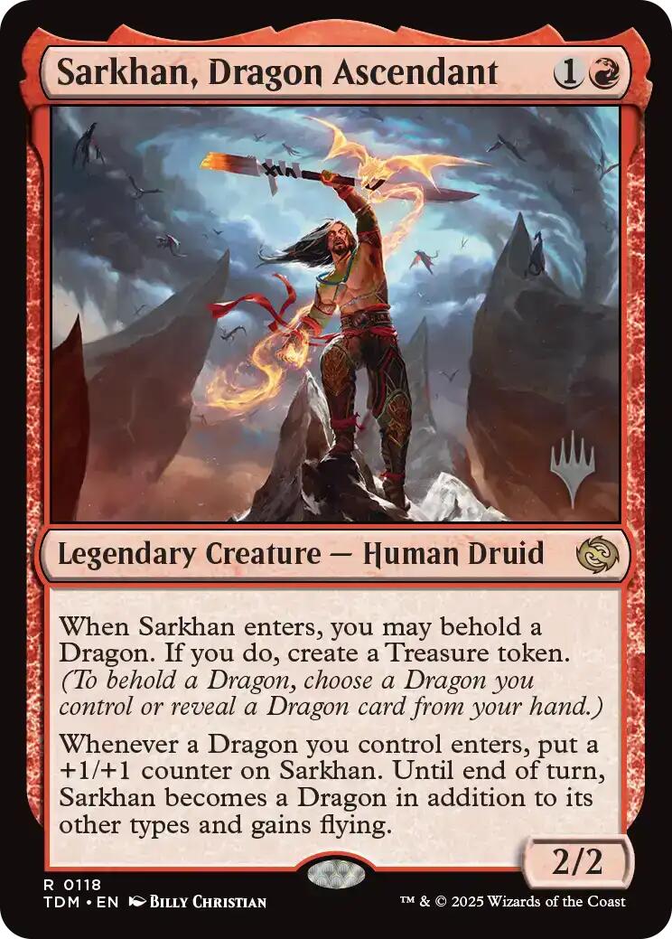 Sarkhan, Dragon Ascendant [Tarkir: Dragonstorm Promos] | Gear Gaming Fayetteville
