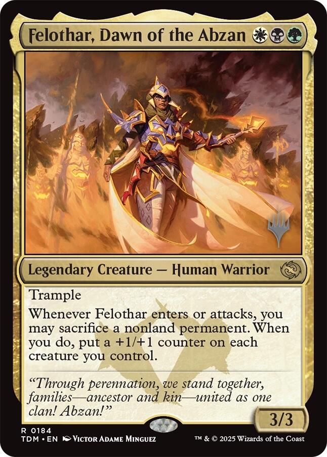 Felothar, Dawn of the Abzan [Tarkir: Dragonstorm Promos] | Gear Gaming Fayetteville