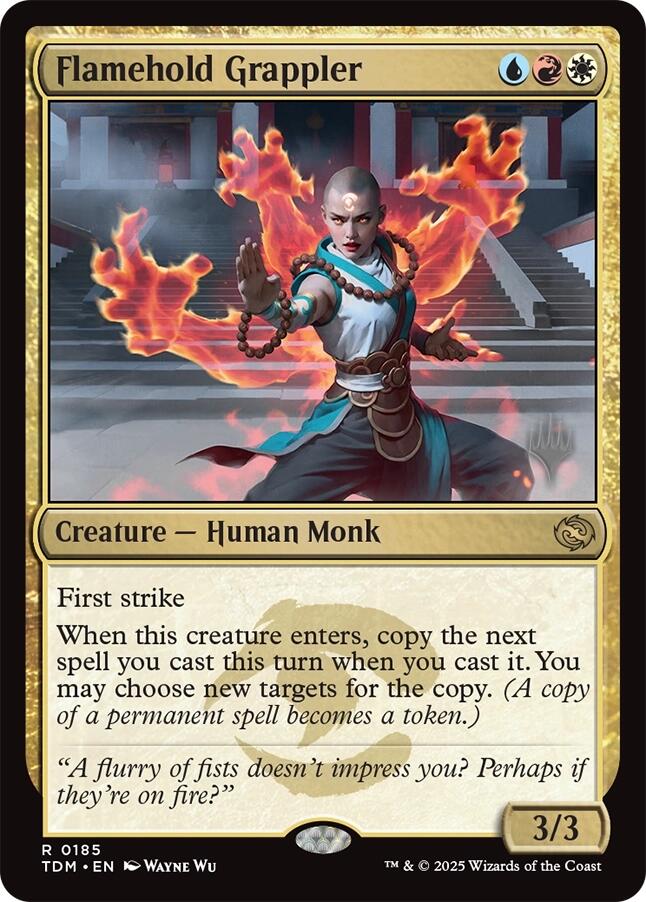 Flamehold Grappler [Tarkir: Dragonstorm Promos] | Gear Gaming Fayetteville