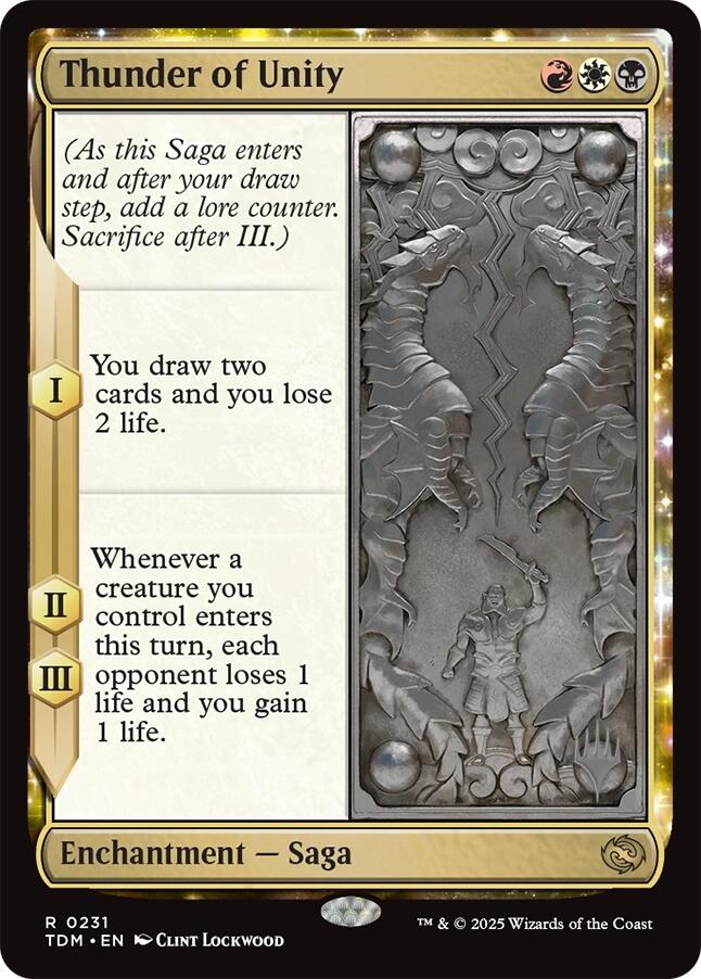 Thunder of Unity [Tarkir: Dragonstorm Promos] | Gear Gaming Fayetteville