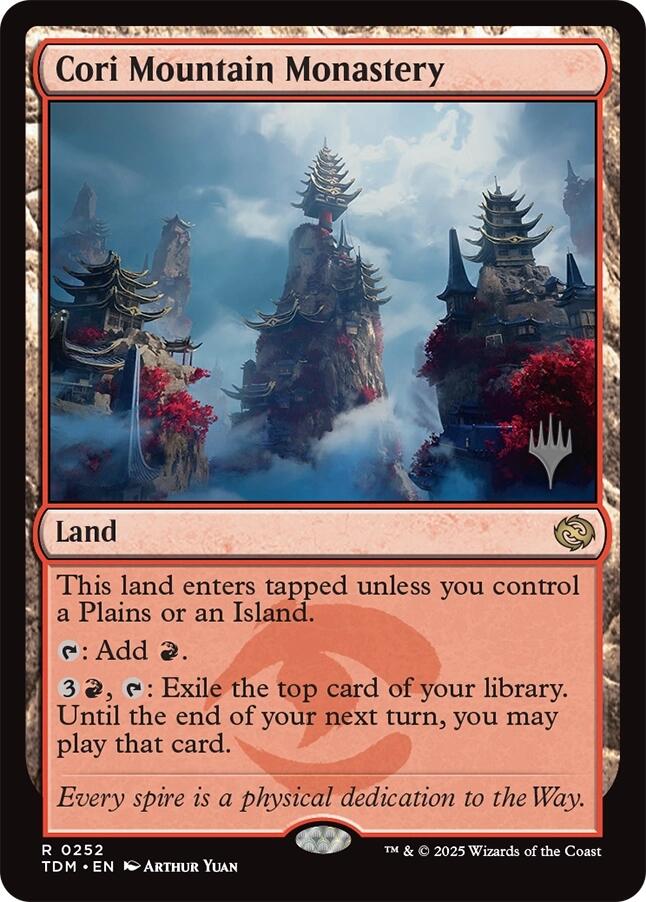 Cori Mountain Monastery [Tarkir: Dragonstorm Promos] | Gear Gaming Fayetteville