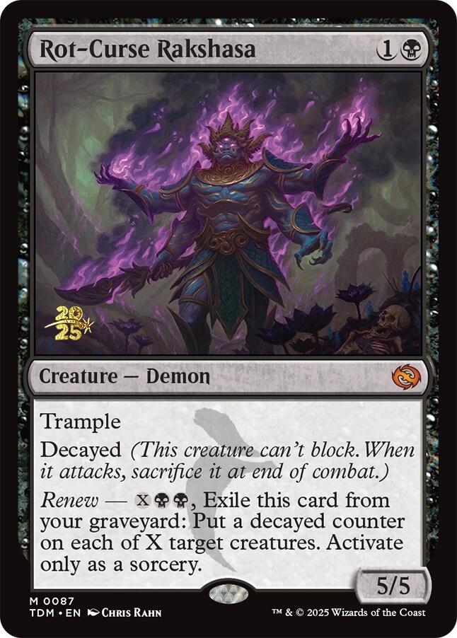 Rot-Curse Rakshasa [Tarkir: Dragonstorm Prerelease Promos] | Gear Gaming Fayetteville