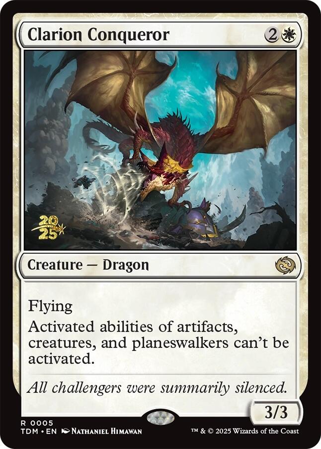 Clarion Conqueror [Tarkir: Dragonstorm Prerelease Promos] | Gear Gaming Fayetteville