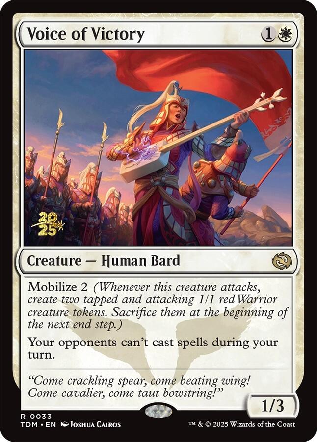 Voice of Victory [Tarkir: Dragonstorm Prerelease Promos] | Gear Gaming Fayetteville