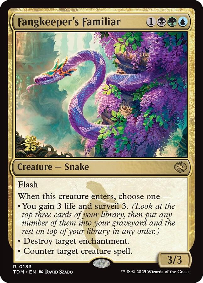 Fangkeeper's Familiar [Tarkir: Dragonstorm Prerelease Promos] | Gear Gaming Fayetteville