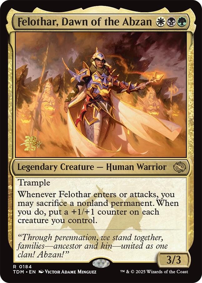 Felothar, Dawn of the Abzan [Tarkir: Dragonstorm Prerelease Promos] | Gear Gaming Fayetteville