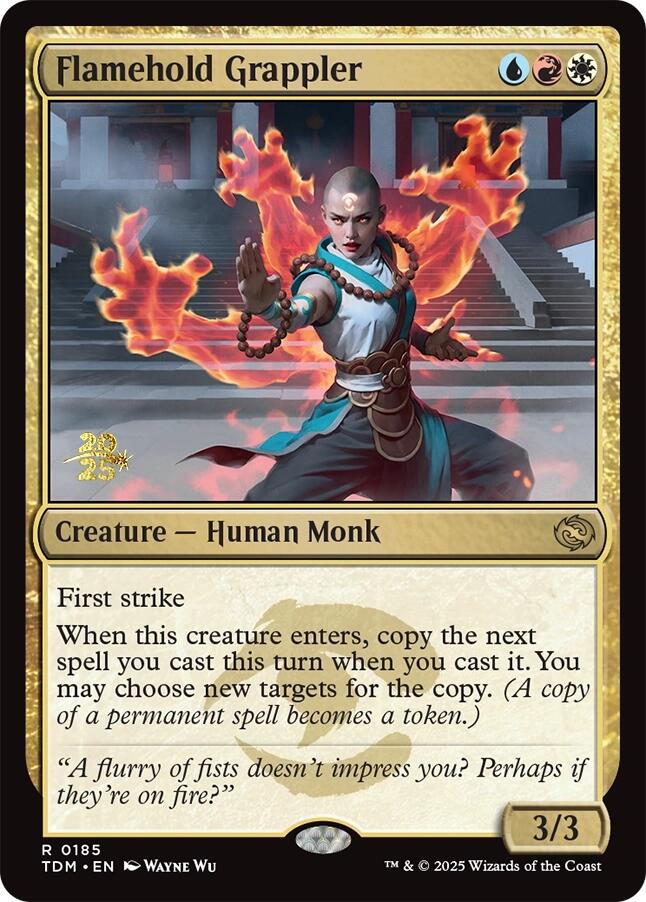 Flamehold Grappler [Tarkir: Dragonstorm Prerelease Promos] | Gear Gaming Fayetteville