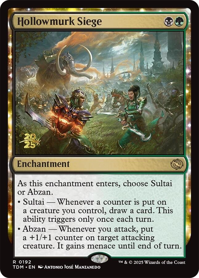 Hollowmurk Siege [Tarkir: Dragonstorm Prerelease Promos] | Gear Gaming Fayetteville