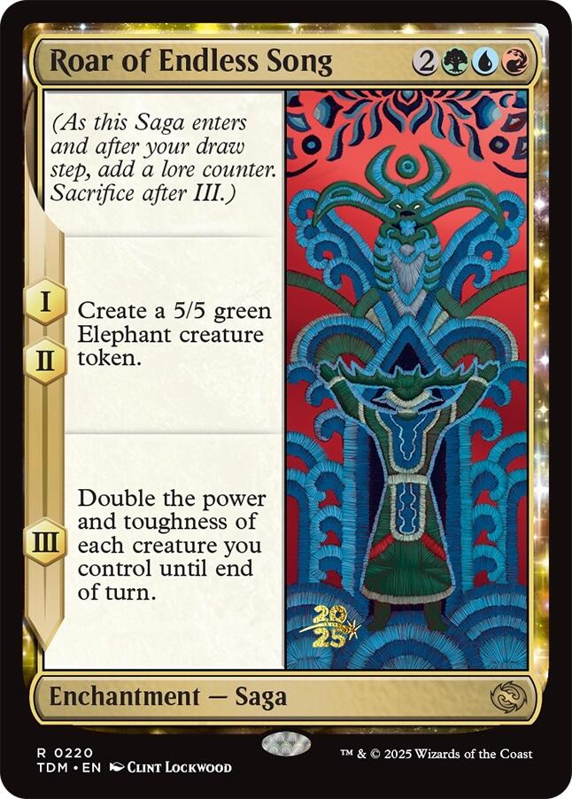 Roar of Endless Song [Tarkir: Dragonstorm Prerelease Promos] | Gear Gaming Fayetteville