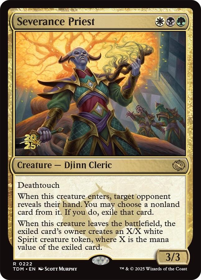 Severance Priest [Tarkir: Dragonstorm Prerelease Promos] | Gear Gaming Fayetteville