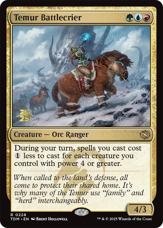 Temur Battlecrier [Tarkir: Dragonstorm Prerelease Promos] | Gear Gaming Fayetteville