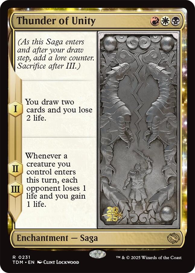 Thunder of Unity [Tarkir: Dragonstorm Prerelease Promos] | Gear Gaming Fayetteville