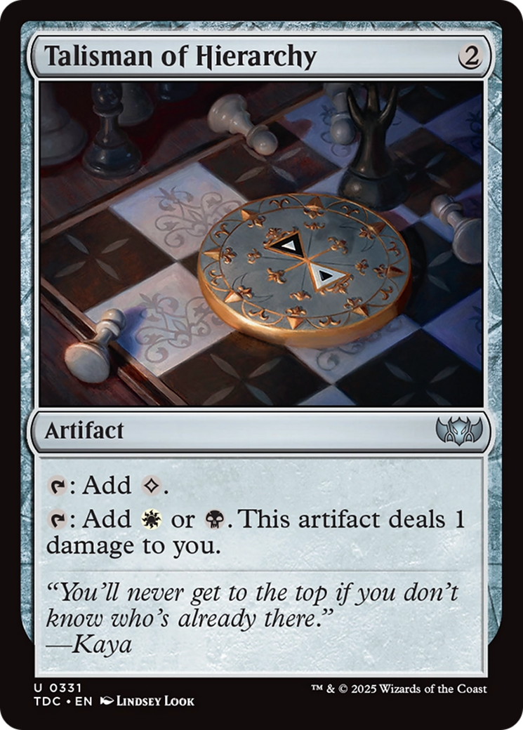 Talisman of Hierarchy [Tarkir: Dragonstorm Commander] | Gear Gaming Fayetteville