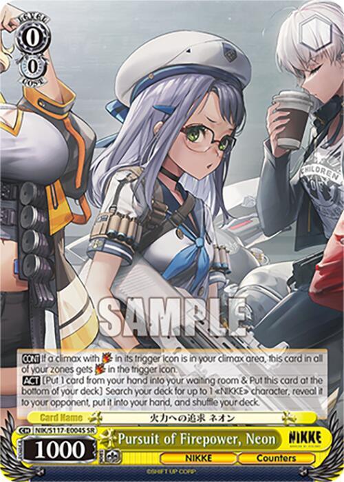 Pursuit of Firepower, Neon (SR) - [GODDESS OF VICTORY: NIKKE] | Gear Gaming Fayetteville