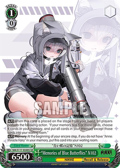 "Memories of Blue Butterflies" N102 (SR) - [GODDESS OF VICTORY: NIKKE] | Gear Gaming Fayetteville