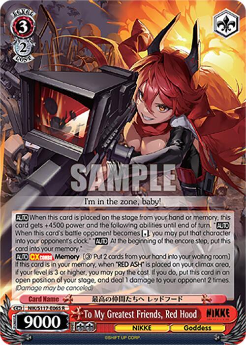 To My Greatest Friends, Red Hood - [GODDESS OF VICTORY: NIKKE] | Gear Gaming Fayetteville