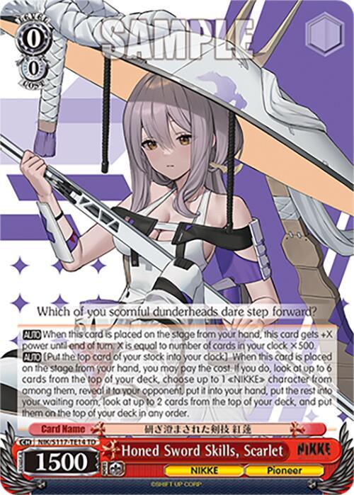 Honed Sword Skills, Scarlet - [GODDESS OF VICTORY: NIKKE] | Gear Gaming Fayetteville