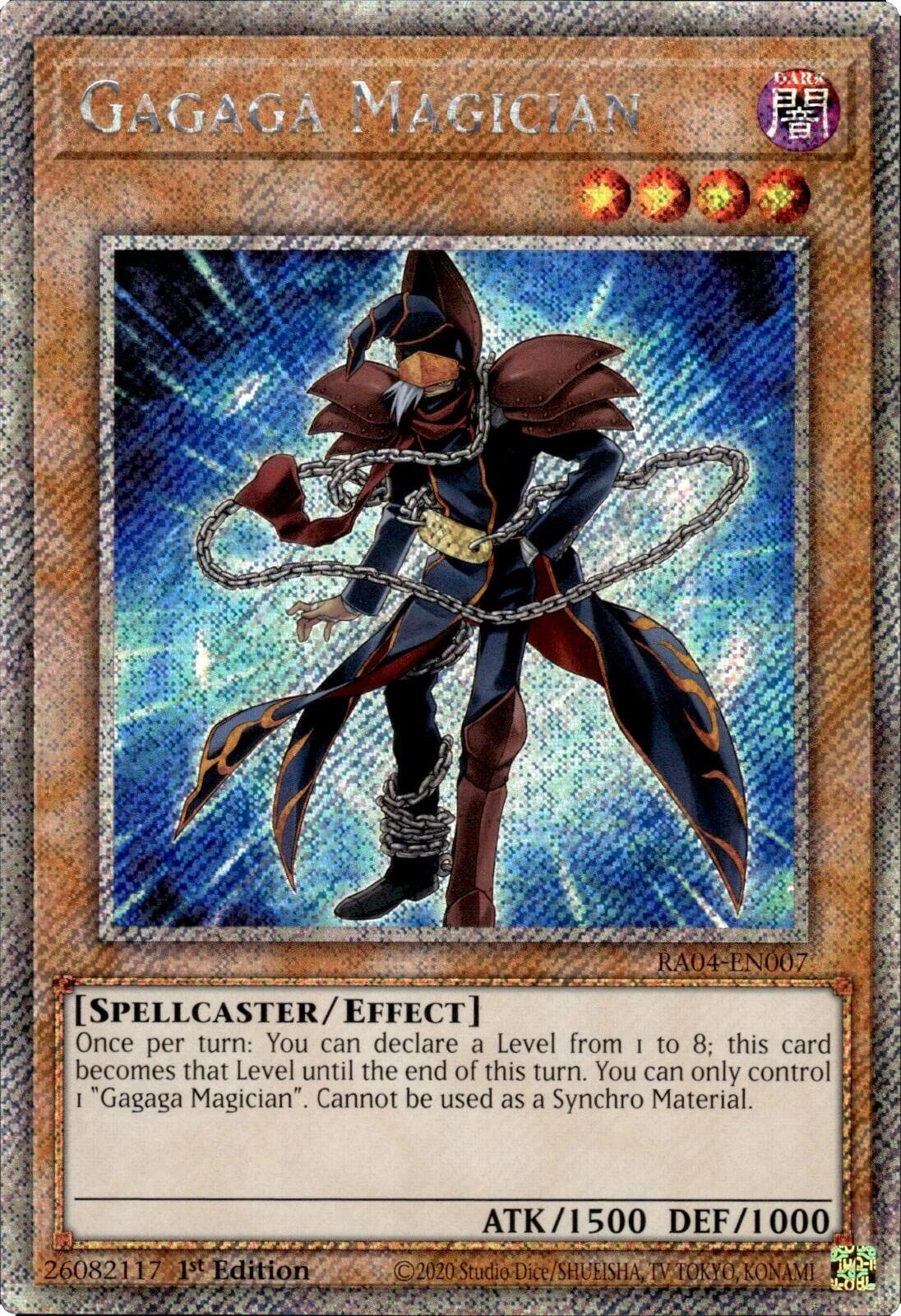 Gagaga Magician [RA04-EN007] Platinum Secret Rare | Gear Gaming Fayetteville