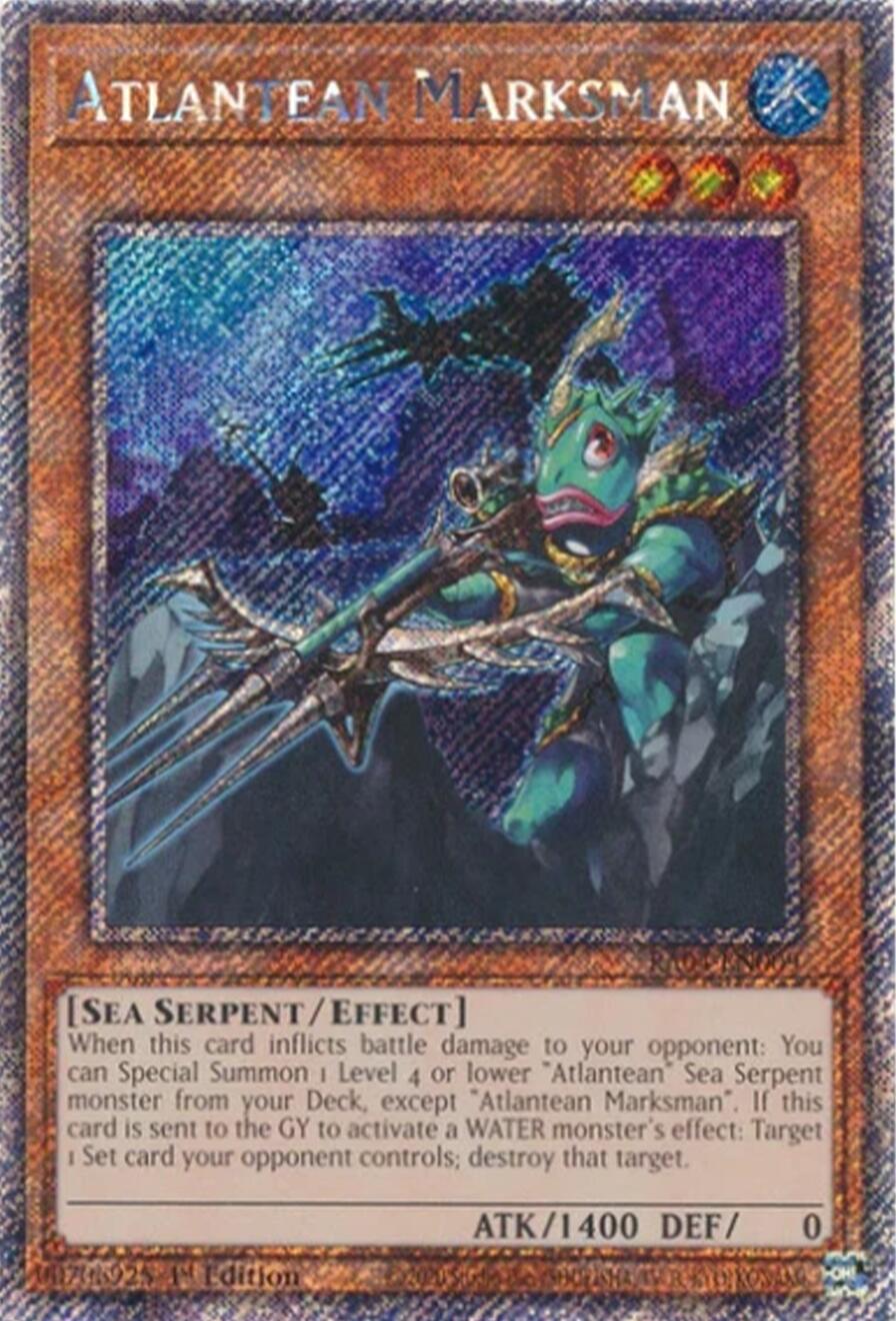 Atlantean Marksman [RA04-EN009] Platinum Secret Rare | Gear Gaming Fayetteville