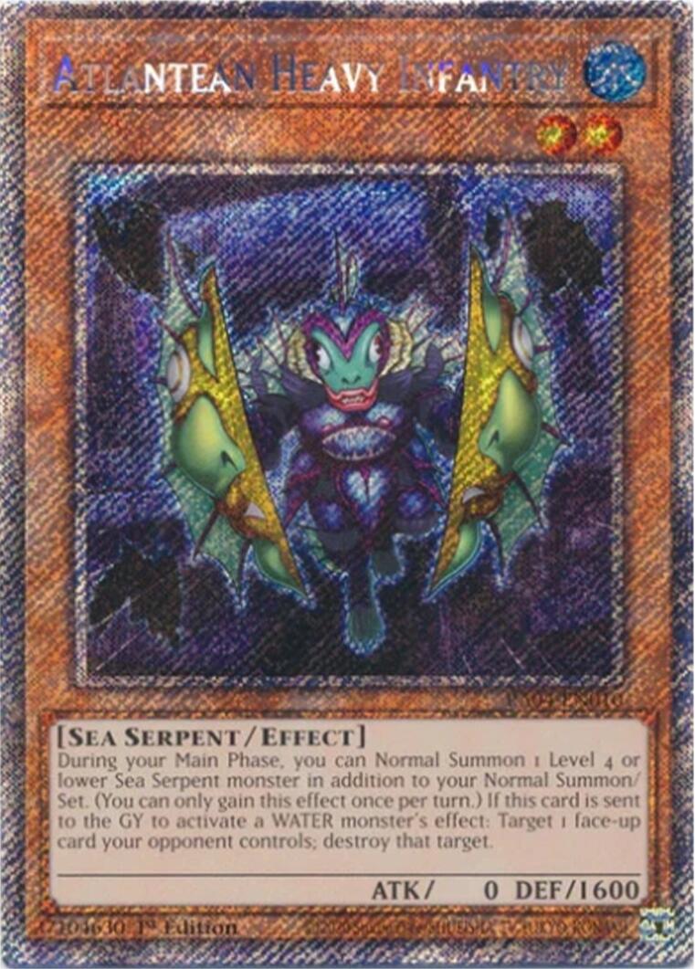 Atlantean Heavy Infantry [RA04-EN010] Platinum Secret Rare | Gear Gaming Fayetteville