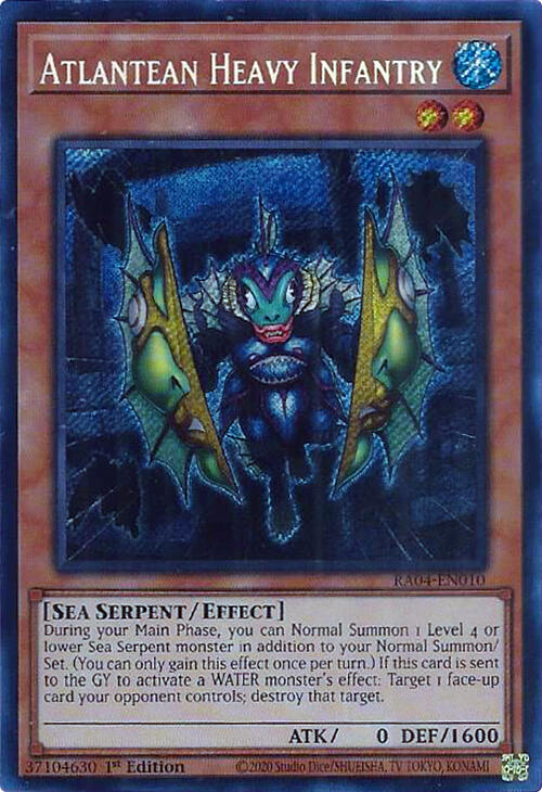Atlantean Heavy Infantry [RA04-EN010] Secret Rare | Gear Gaming Fayetteville