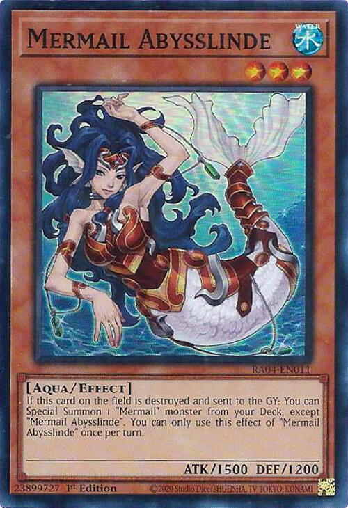 Mermail Abysslinde [RA04-EN011] Super Rare | Gear Gaming Fayetteville