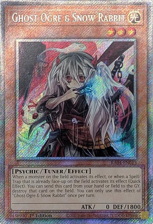 Ghost Ogre & Snow Rabbit [RA04-EN015] Platinum Secret Rare | Gear Gaming Fayetteville