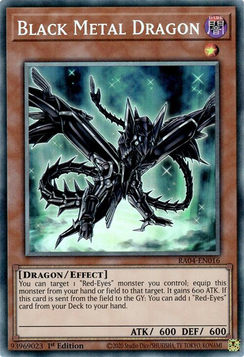 Black Metal Dragon [RA04-EN016] Prismatic Collector's Rare | Gear Gaming Fayetteville