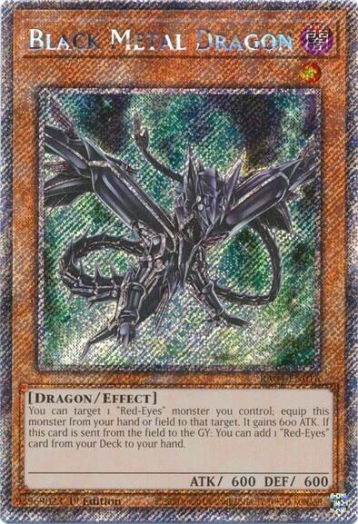 Black Metal Dragon [RA04-EN016] Platinum Secret Rare | Gear Gaming Fayetteville