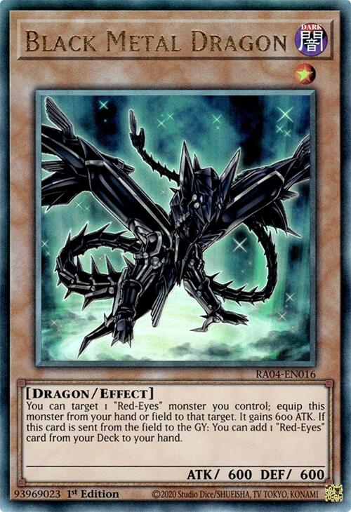 Black Metal Dragon [RA04-EN016] Prismatic Ultimate Rare | Gear Gaming Fayetteville
