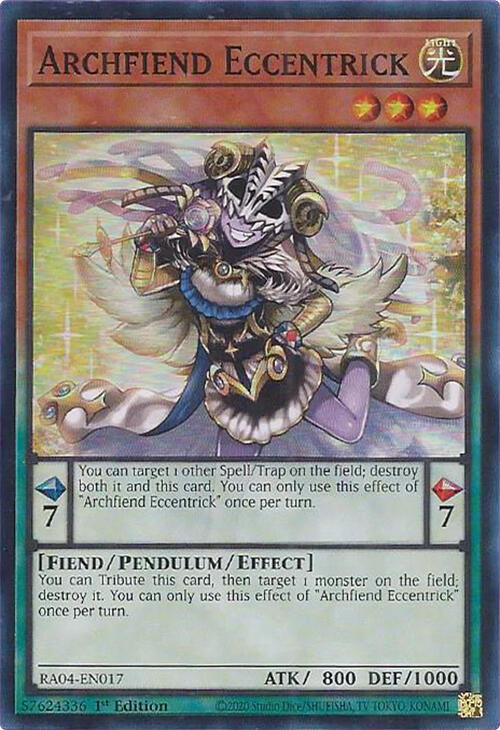 Archfiend Eccentrick [RA04-EN017] Super Rare | Gear Gaming Fayetteville
