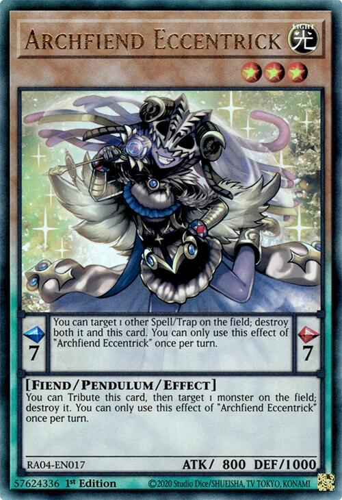 Archfiend Eccentrick [RA04-EN017] Prismatic Ultimate Rare | Gear Gaming Fayetteville