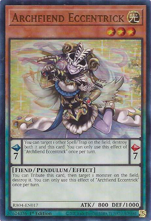 Archfiend Eccentrick [RA04-EN017] Ultra Rare | Gear Gaming Fayetteville