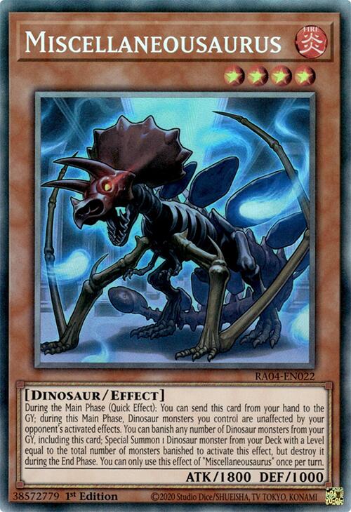 Miscellaneousaurus [RA04-EN022] Prismatic Collector's Rare | Gear Gaming Fayetteville