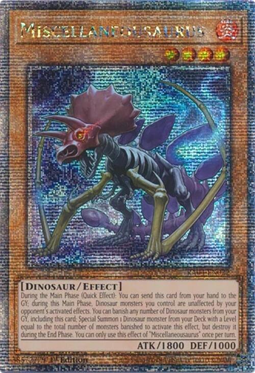 Miscellaneousaurus [RA04-EN022] Quarter Century Secret Rare | Gear Gaming Fayetteville