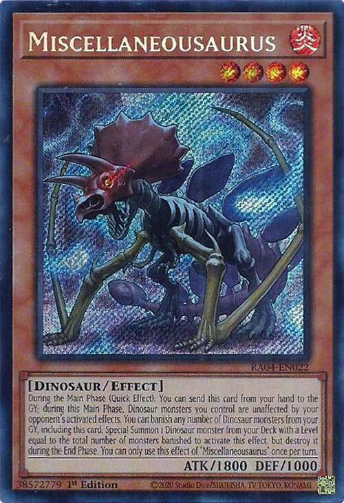 Miscellaneousaurus [RA04-EN022] Secret Rare | Gear Gaming Fayetteville