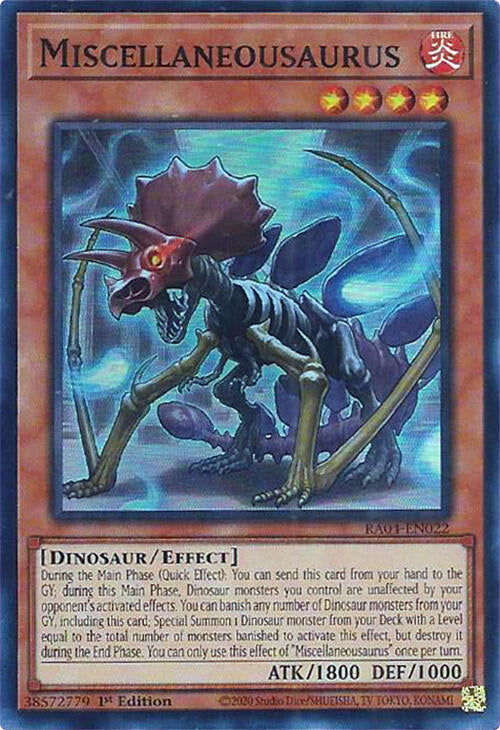 Miscellaneousaurus [RA04-EN022] Super Rare | Gear Gaming Fayetteville