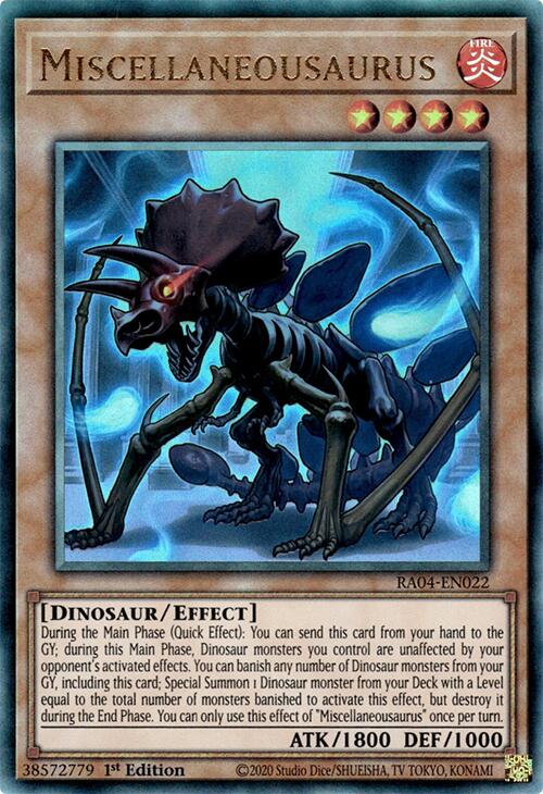 Miscellaneousaurus [RA04-EN022] Prismatic Ultimate Rare | Gear Gaming Fayetteville