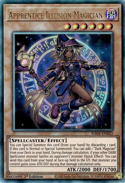 Apprentice Illusion Magician [RA04-EN023] Prismatic Ultimate Rare | Gear Gaming Fayetteville